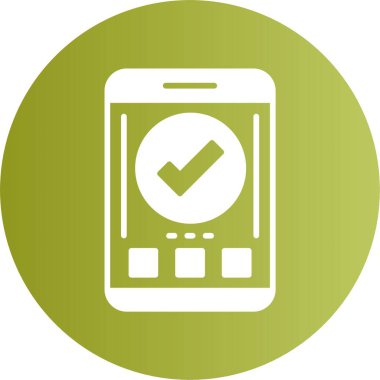 Modern akıllı telefon simgesi, vektör illüstrasyonu basit tasarım