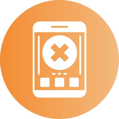 Modern akıllı telefon simgesi, vektör illüstrasyonu basit tasarım