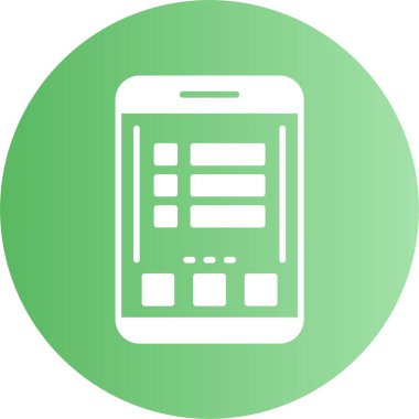 Modern akıllı telefon simgesi, vektör illüstrasyonu basit tasarım