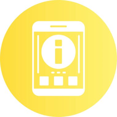 Modern akıllı telefon simgesi, vektör illüstrasyonu basit tasarım