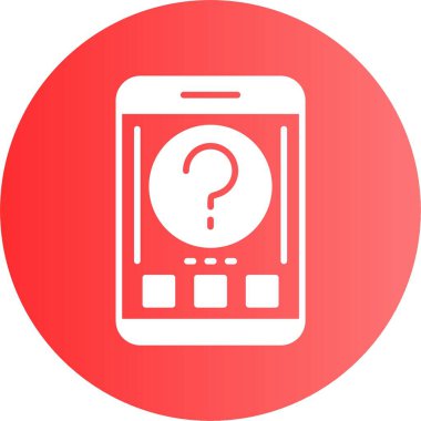 Modern akıllı telefon simgesi, vektör illüstrasyonu basit tasarım