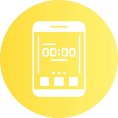 Modern akıllı telefon simgesi, vektör illüstrasyonu basit tasarım