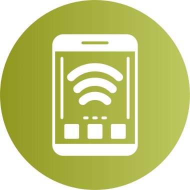 Modern akıllı telefon simgesi, vektör illüstrasyonu basit tasarım