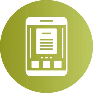 Modern akıllı telefon simgesi, vektör illüstrasyonu basit tasarım