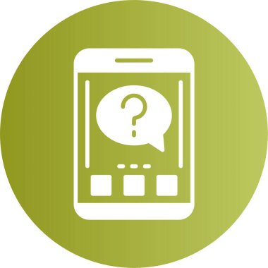 Modern akıllı telefon simgesi, vektör illüstrasyonu basit tasarım