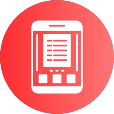 Modern akıllı telefon simgesi, vektör illüstrasyonu basit tasarım