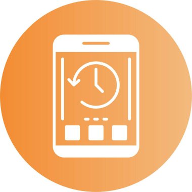 Modern akıllı telefon simgesi, vektör illüstrasyonu basit tasarım