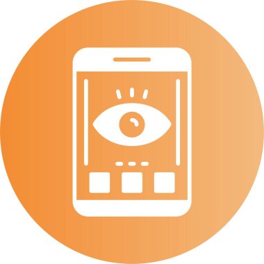 Modern akıllı telefon simgesi, vektör illüstrasyonu basit tasarım