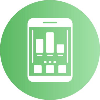 finansal grafik simgesi, vektör illüstrasyonu basit tasarım