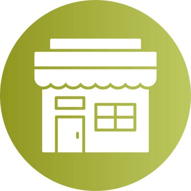 Depo önü web simgesinin vektör illüstrasyonu  