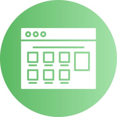 Web sayfası simgesi. İnternet simgesi. İnternet sitesi tabelası. Tarayıcı simgesi. Genel ağ kavramı 