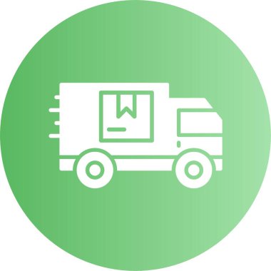 Kamyon simgesi, Express Teslimatı 'nın vektör çizimi