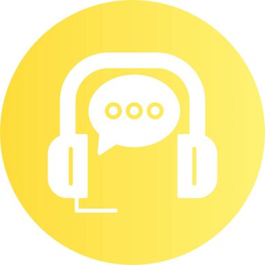 Destek, Yardım, Hizmet Simgesi veya Logosu, Beyaz Arkaplan Vektör Resimleri 