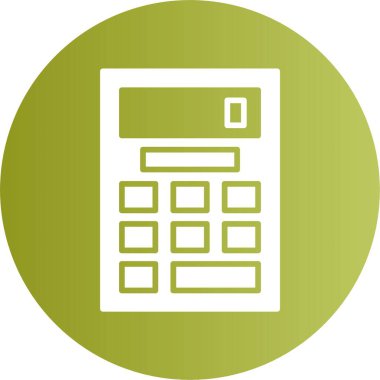 Calculator icon, vector illustration simple design