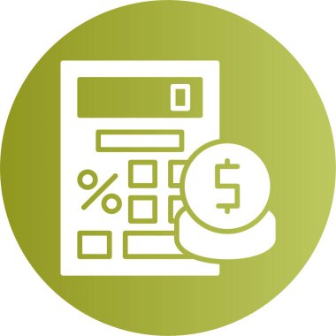 Calculator icon, vector illustration simple design