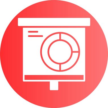 finansal grafik simgesi, vektör illüstrasyonu basit tasarım