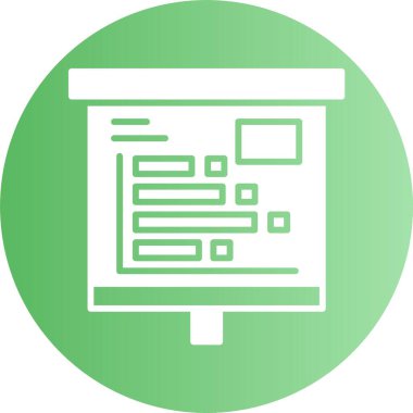  Yatay Çubuk simgesi. Web için basit illüstrasyon