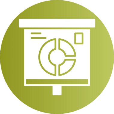 finansal grafik simgesi, vektör illüstrasyonu basit tasarım