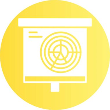 Çember şeması, pasta grafiği. İş, mali rapor, sunum, istatistik, veri analizi, optimizasyon simgesi