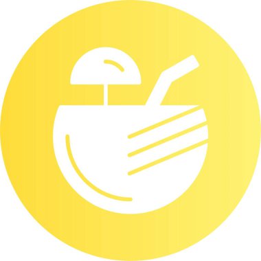 Creative modern coconut sign logo design template