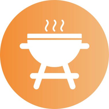 Açık hava Izgara Simgesi Barbekü ve Yemek İçin Mükemmel