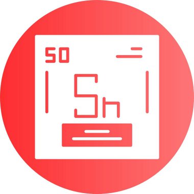 Teneke kimyasal element. Atom numarasıyla imzala. Periyodik tablonun kimyasal elementi