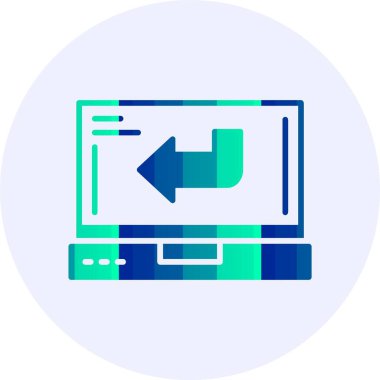 Arka ağ simgesi vektör illüstrasyonu              