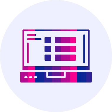 menü web simgesi vektör illüstrasyonu              