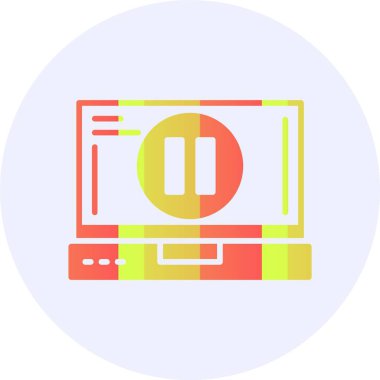 Web simgesi vektör resimlemesini duraklat              