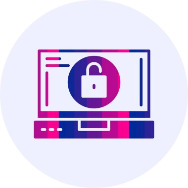 Web simgesi vektör çiziminin kilidini aç              