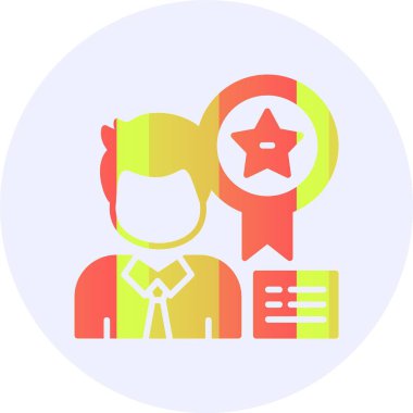 rozet web simgesi vektör illüstrasyonu              