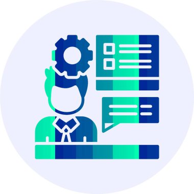 Antrenman. Web basit simgesi illüstrasyonu