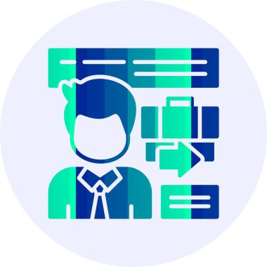 Web iş adamının vektör illüstrasyonu 