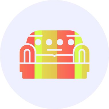 koltuk simgesi, basit vektör illüstrasyonu