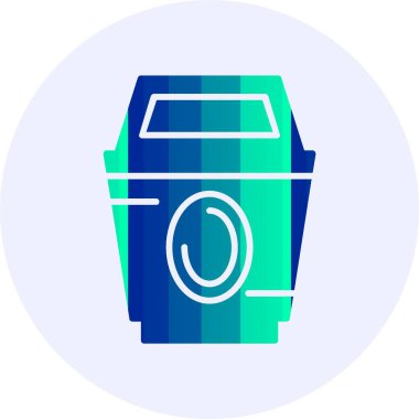 Çöp kutusu simgesi, vektör illüstrasyonu, tasarım