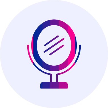 Ayna simgesi, vektör çizimi 