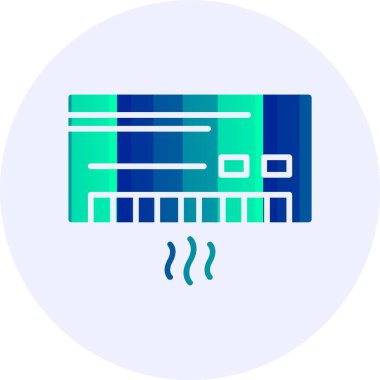 Klima simgesi, basit vektör illüstrasyonu