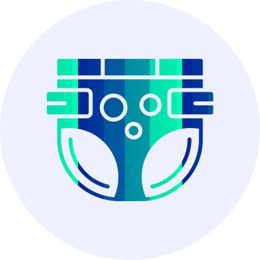 Bebek bezi web simgesi, basit vektör illüstrasyonu