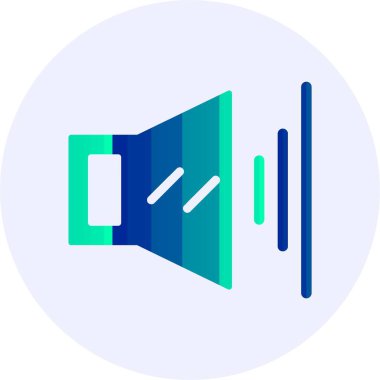 Sesi aç. Web basit simgesi illüstrasyonu