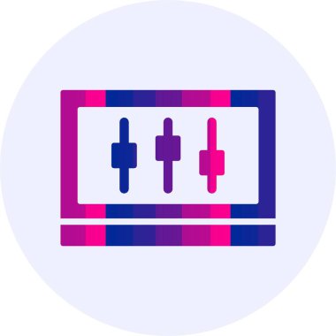 Vektör simgesi ayarlanıyor. Basit resimleme 