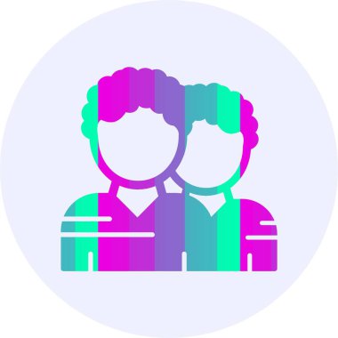 Takım. Web basit simgesi illüstrasyonu