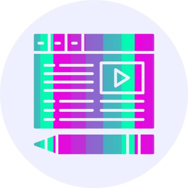 İçerik simgesi vektör illüstrasyon tasarımı