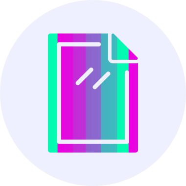 Kağıt. Web simgesi basit illüstrasyon