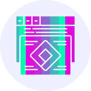 Etiket yöneticisi web simgesi, basit vektör illüstrasyonu