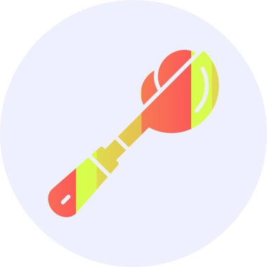 Kepçe. Web basit simgesi illüstrasyonu