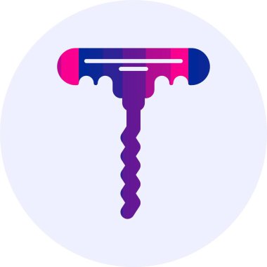 Tirbüşon web simgesi basit tasarım