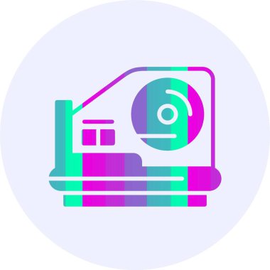 yiyecek dilimleyici basit ikon vektör çizimi