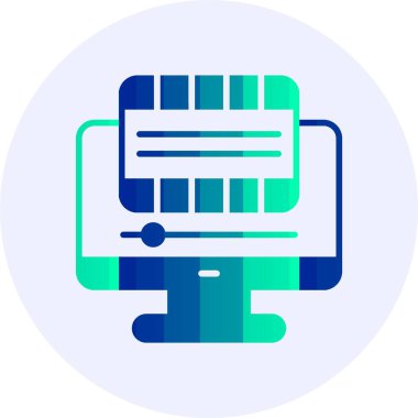 Animasyon. Web simgesi basit illüstrasyon