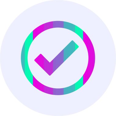 İşaretli. Web simgesi basit illüstrasyon