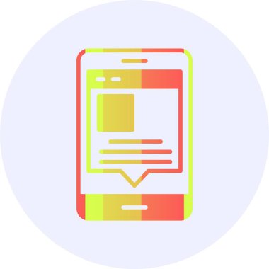  Web sonrası simgesi, basit vektör illüstrasyonu 